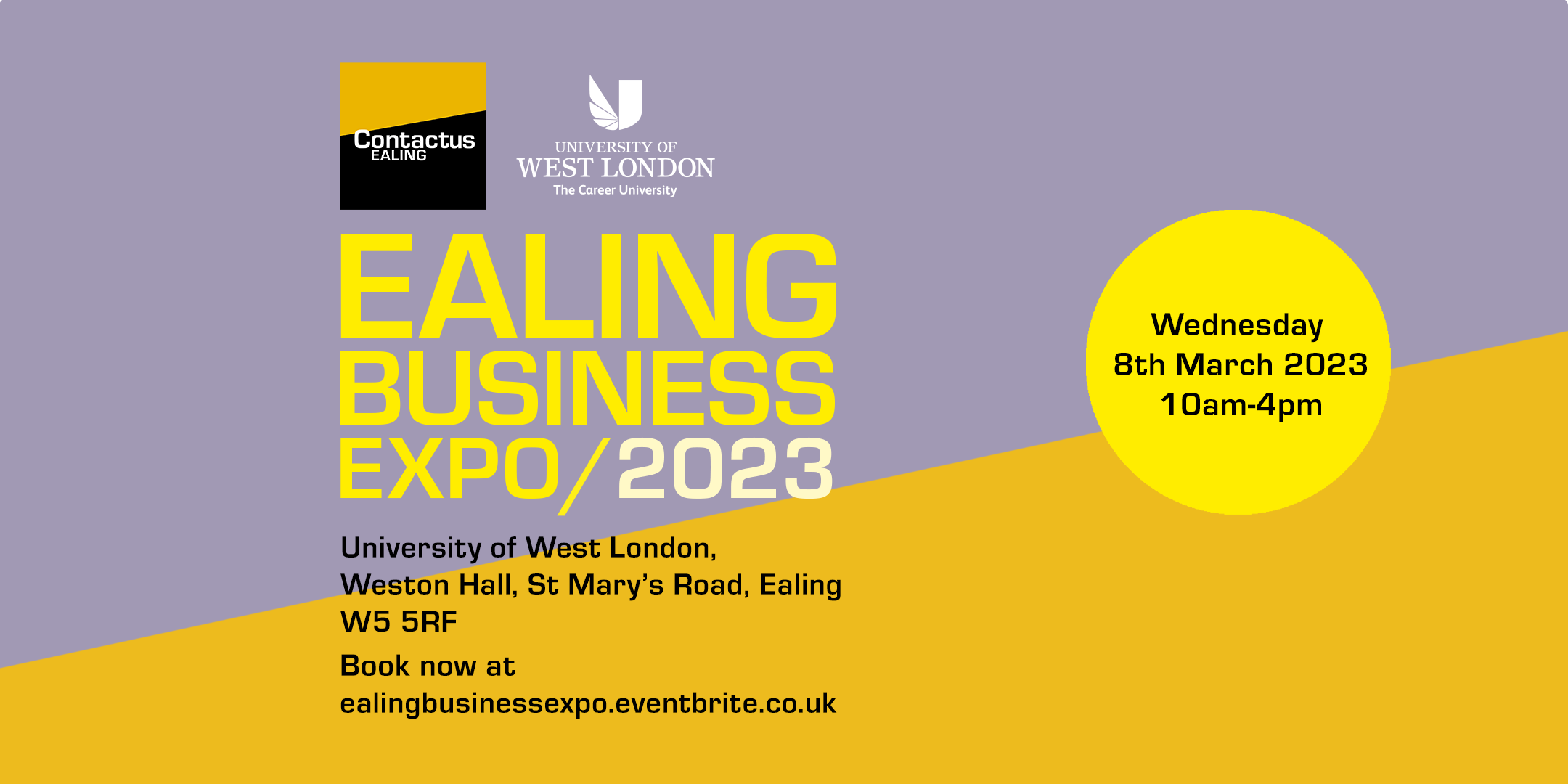 Ealing Business Expo - Wed 8 March 2023 EXHIBITOR 1