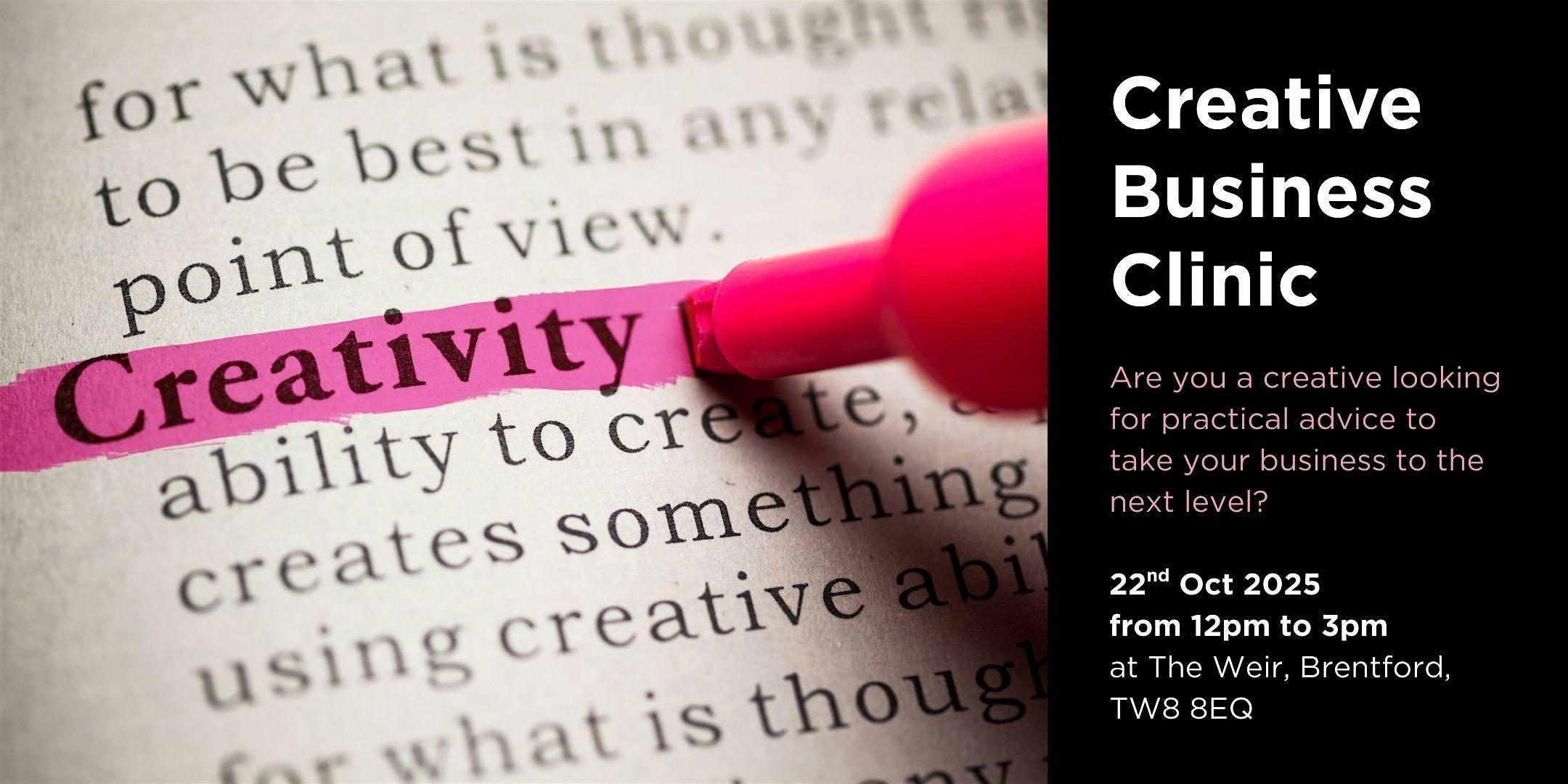 Creative Business Clinic – Free Practical Advice for Creative Minds