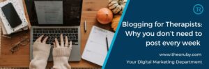 blogging for therapists