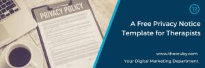 privacy notice for therapists