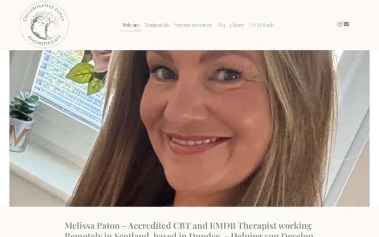 Home page of the Collaborative Minds website