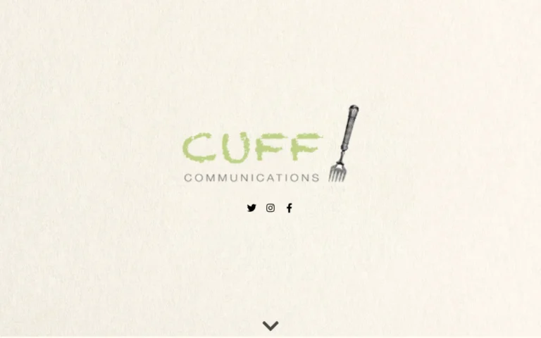 Home page of the Cuff Communications website