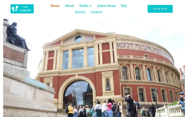 Home page of the Iya London Walks website