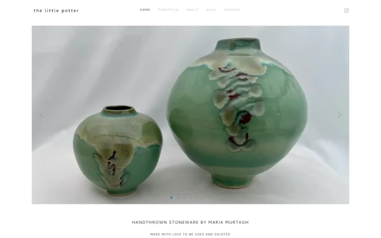 Home page of the The Little Potter website